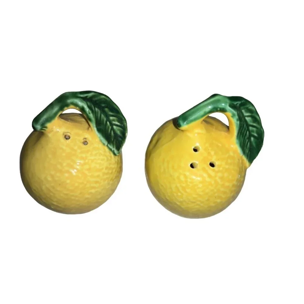 Lemon Salt & Pepper Shaker Set- Japan Vintage